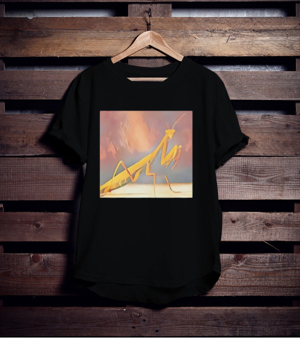 The Praying Mantis Abstract Pastel Insect T-Shirt