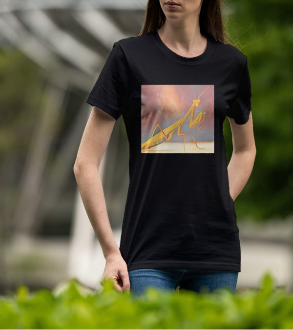 The Praying Mantis Abstract Pastel Insect T-Shirt