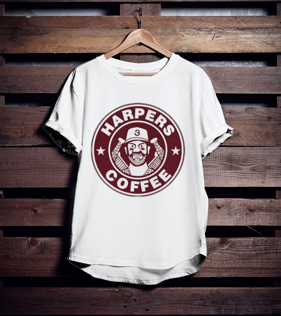 Bryce Harper Harpers Coffee MLBPA Baseball T-Shirt