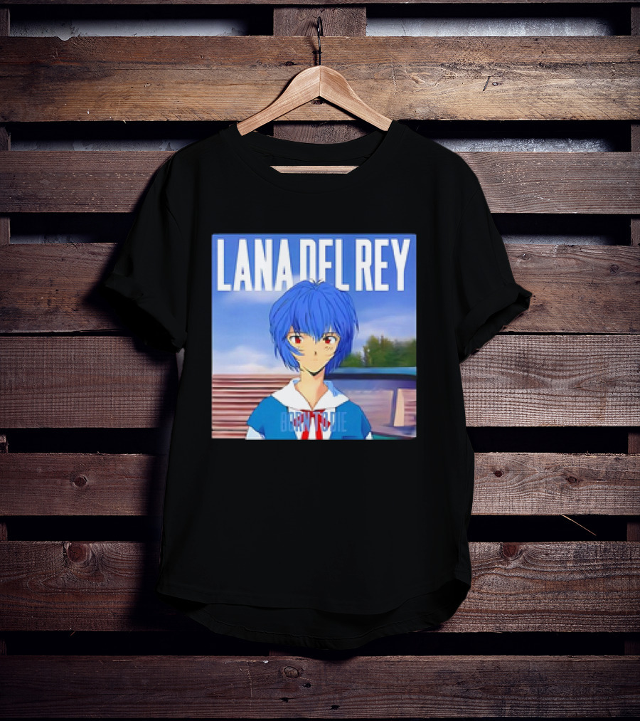Lana Del Rey Born To Die Anime Rei Ayanami Blue Hair T-Shirt