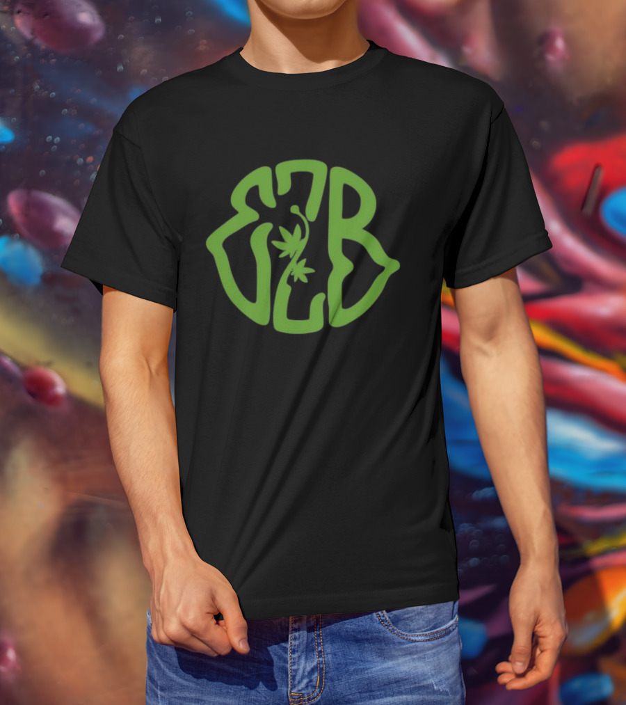 "420 Exclusive EZB Branding With Cannabis Motif" T-Shirt