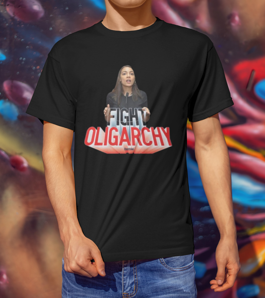 FIGHT OLIGARCHY Bernie T-Shirt