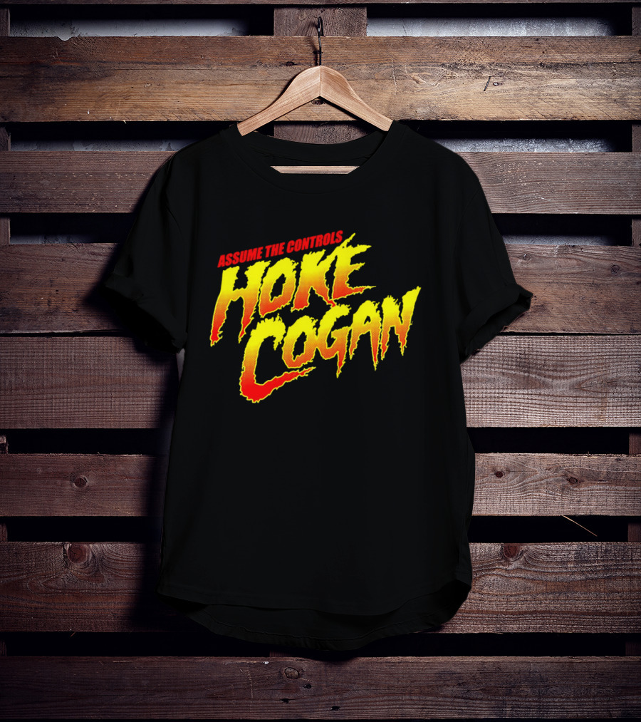 Assume The Controls Hoke Cogan Retro Style Bold Text Influence T-Shirt