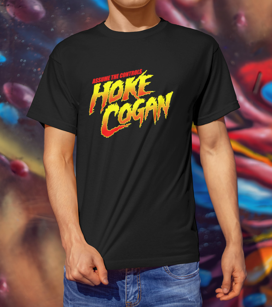 Assume The Controls Hoke Cogan Retro Style Bold Text Influence T-Shirt