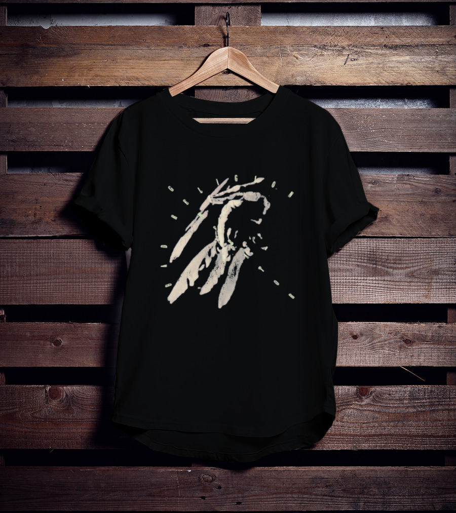 Bad Religion Generator Dinosaur Hand Skeleton With Text T-Shirt