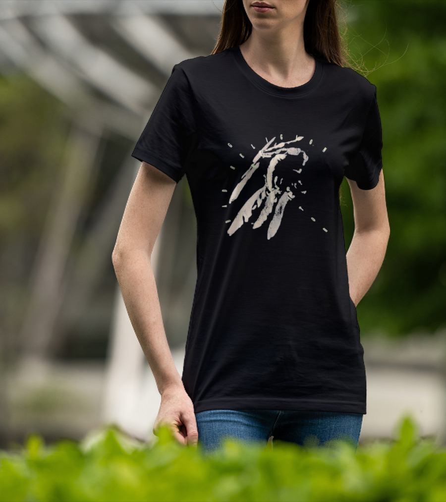 Bad Religion Generator Dinosaur Hand Skeleton With Text T-Shirt