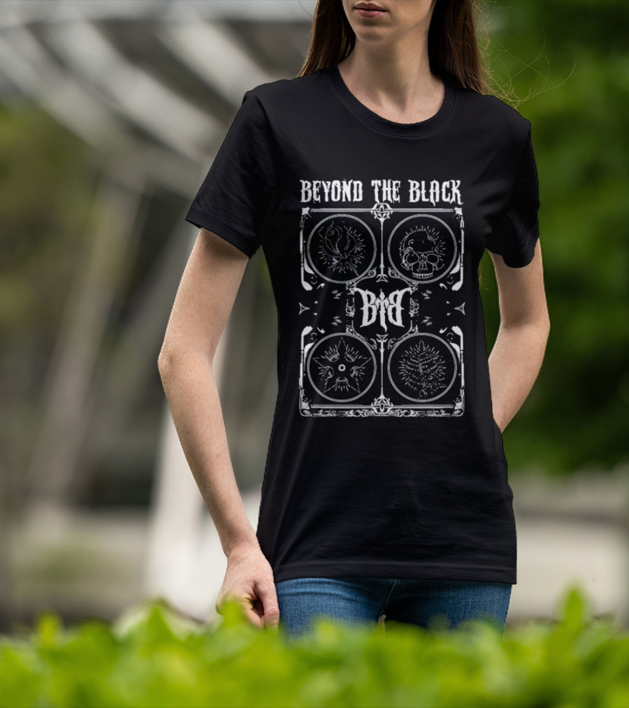 Beyond The Black Dark Artistic Symbols Illuminated Design T-Shirt