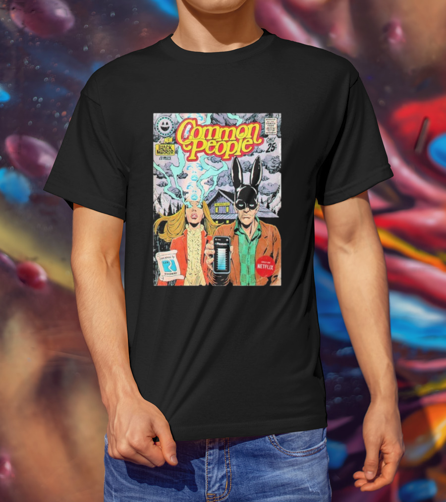 Black Mirror Comics Common People Netflix 2025 T-Shirt