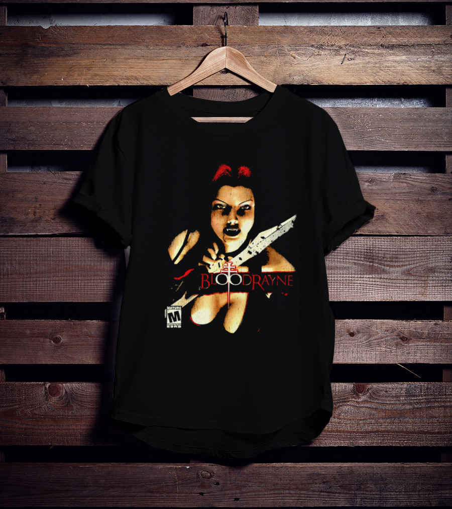 BloodRayne M Rating Femme Fatale Sword Wielder T-Shirt