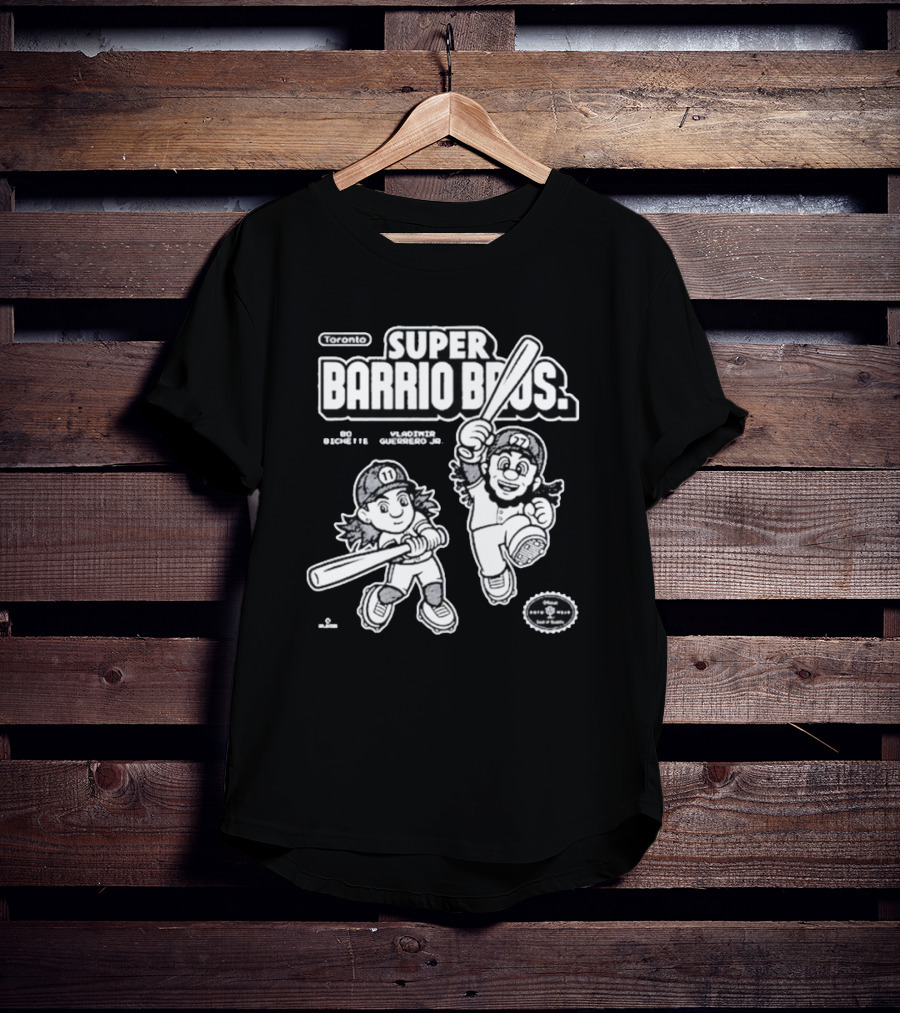 Super Barrio Bros Toronto Bo Bichette Vladimir Guerrero Jr T-Shirt