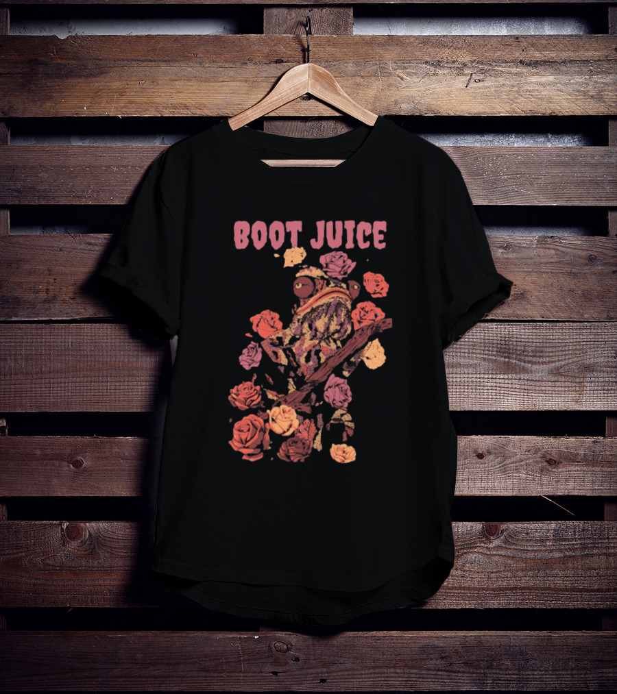 Boot Juice Chameleon Surrounded By Colorful Roses T-Shirt