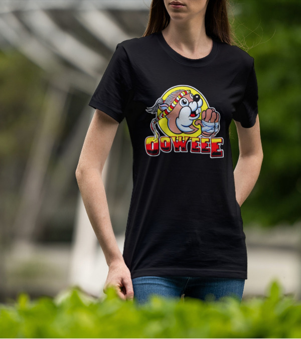 Buc-ee's Ooweee Muay Thai Beaver With Headband And Wrapped Fist T-Shirt