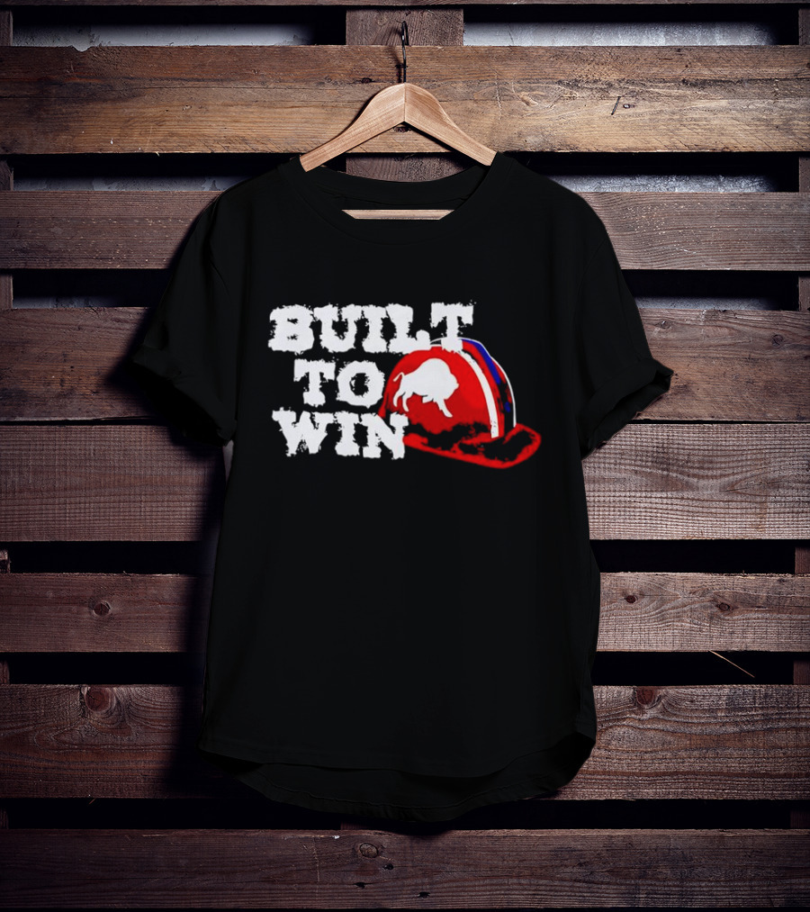 Built To Win Buffalo Bills Helmet Logo T-Shirt