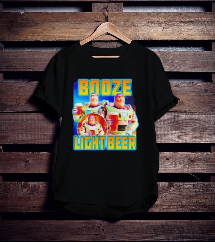 Buzz Lightyear Booze Light Beer Toy Story Parody T-Shirt