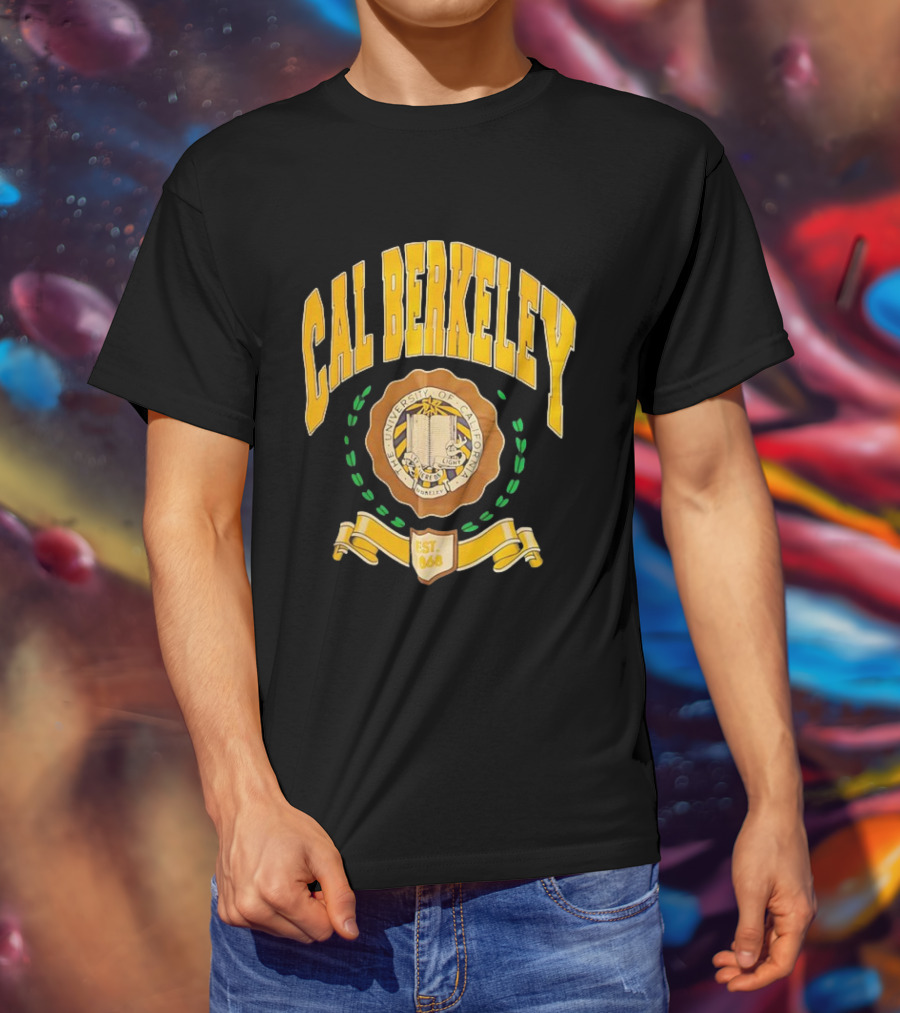 Cal Berkeley University Of California Est 1868 Crest Academic Seal T-Shirt