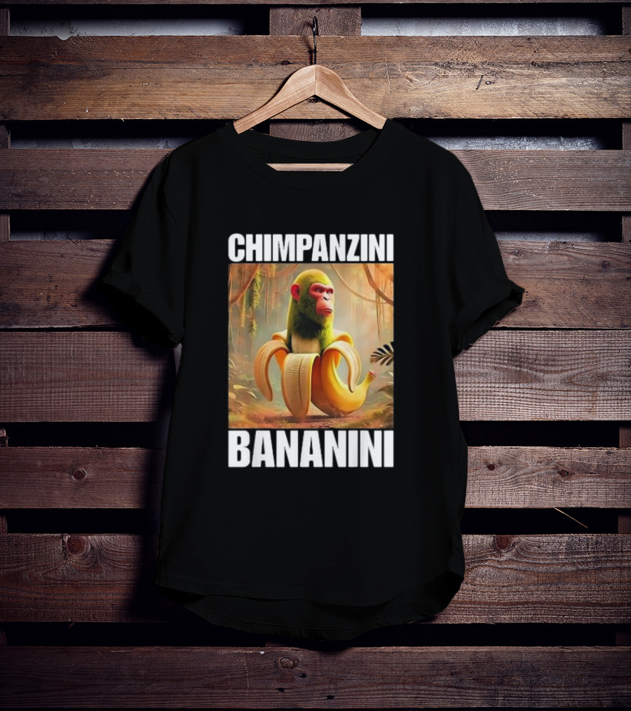Chimpanzini Bananini Italian Brainrot Jungle Fusion T-Shirt