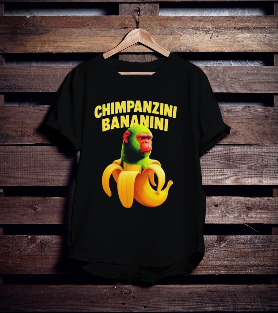 Chimpanzini Bananini Fun Italian Brandnot Style T-Shirt
