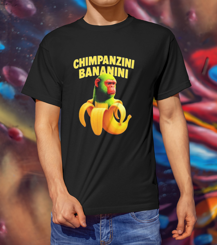 Chimpanzini Bananini Fun Italian Brandnot Style T-Shirt