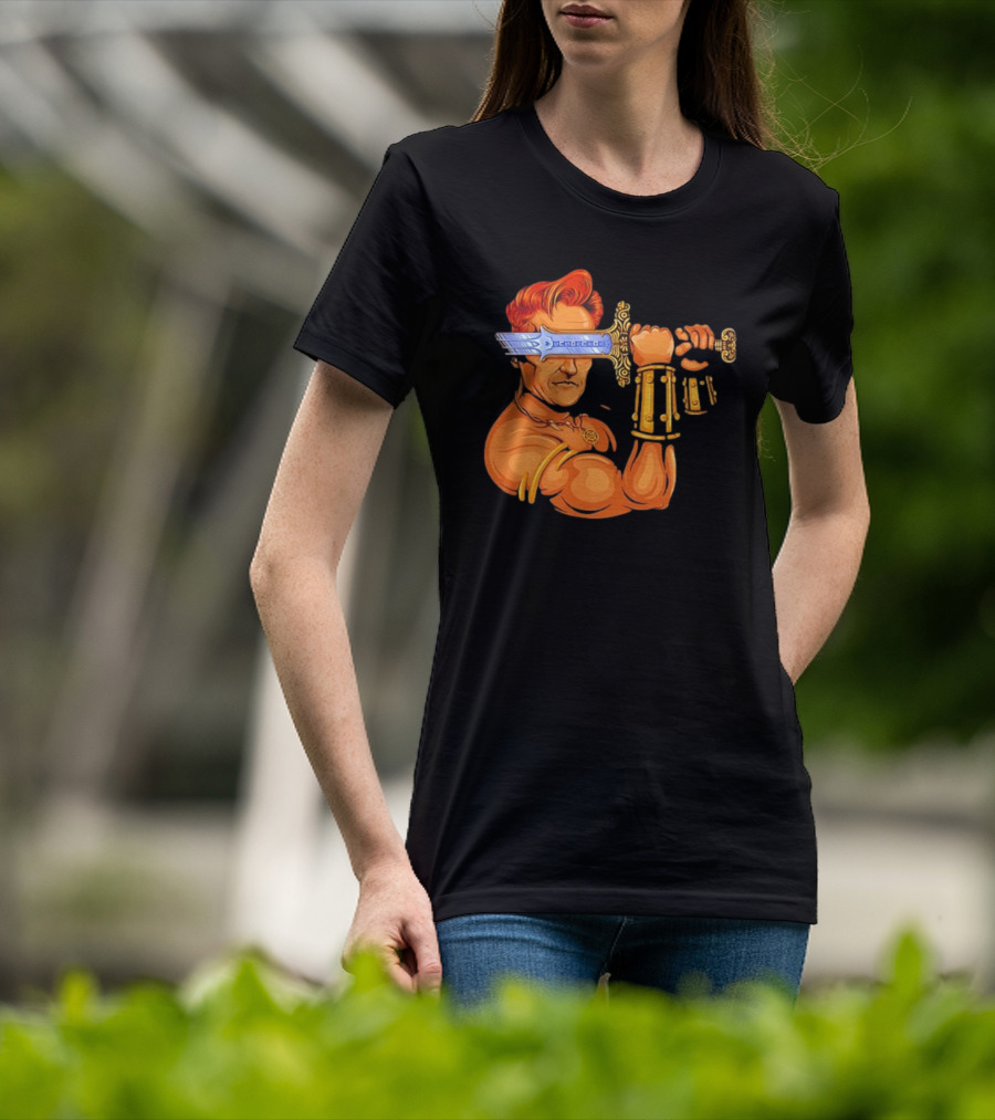 Conan O'Brien Barbarian Parody Sword T-Shirt