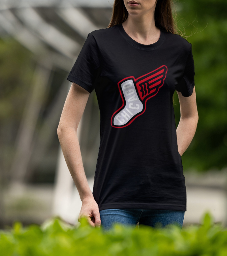Chicago Winged Sock T-Shirt