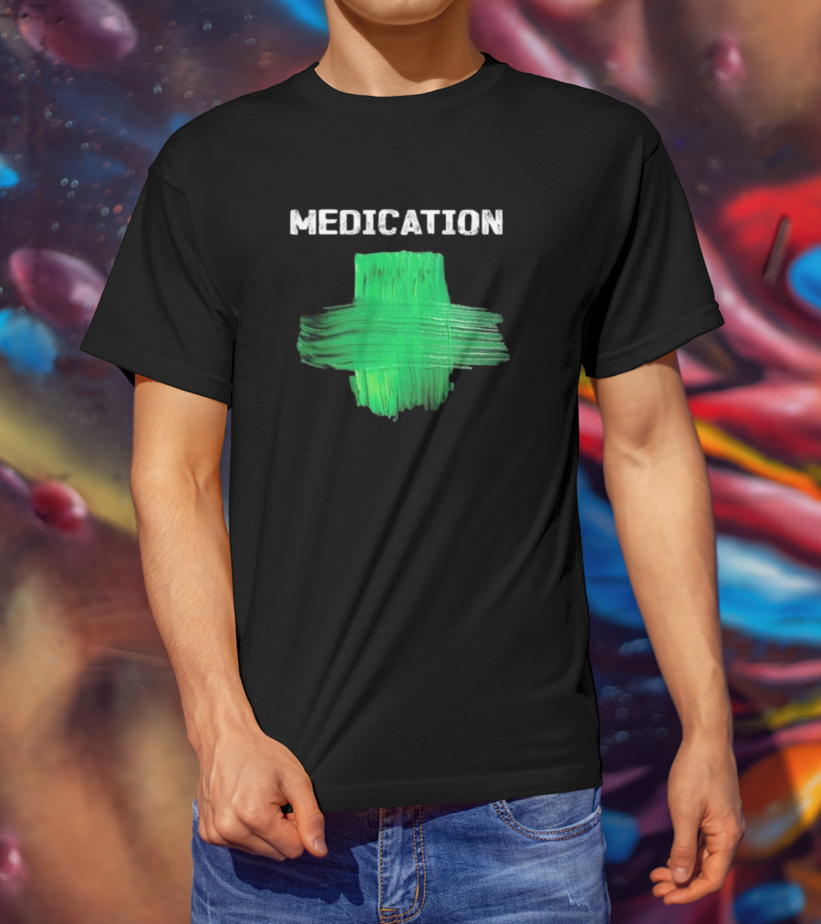 Damian Marley Medication Green Cross T-Shirt