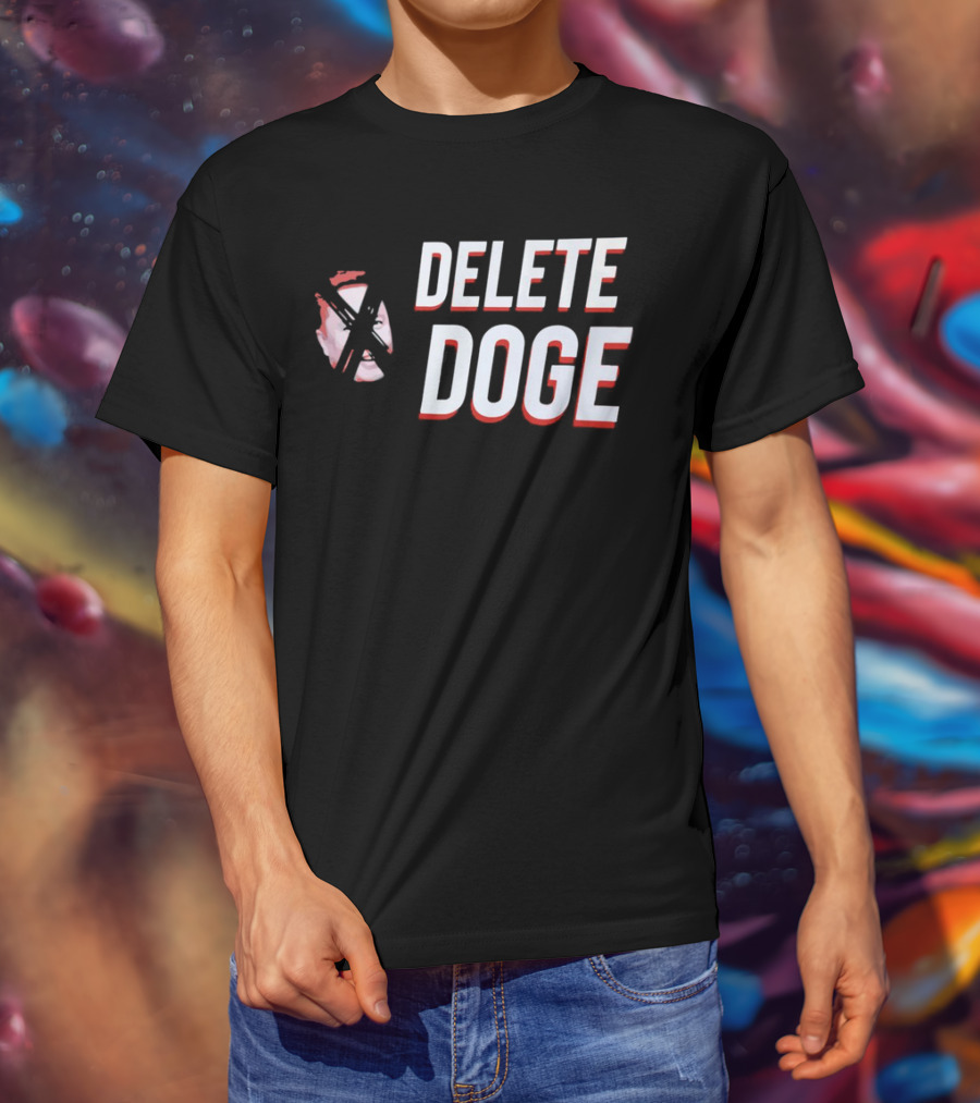 Delete Doge Anti Elon Musk Meme Crossover T-Shirt