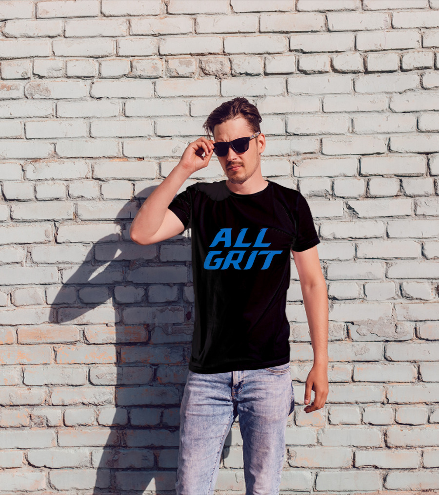 Detroit All Grit Football Motivation T-Shirt