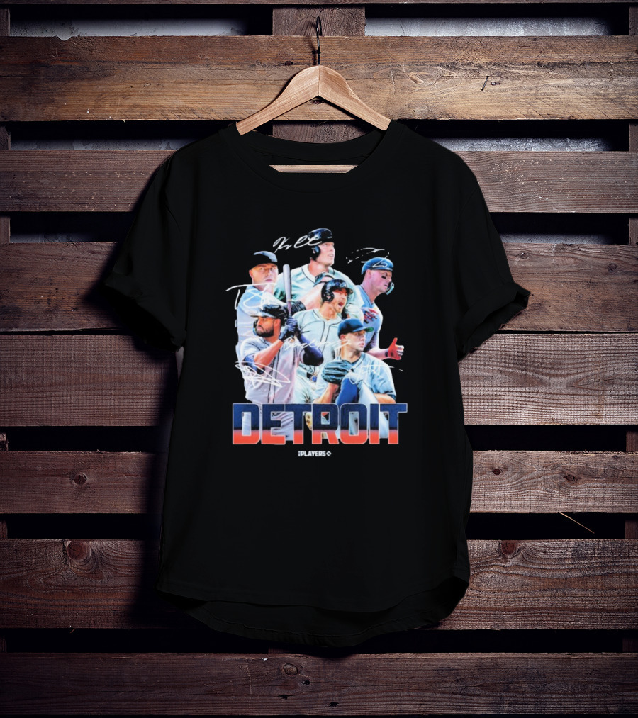 Detroit Tigers MLB Players Series Signatures 2025 Highlights T-Shirt