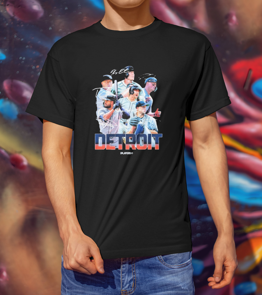 Detroit Tigers MLB Players Series Signatures 2025 Highlights T-Shirt