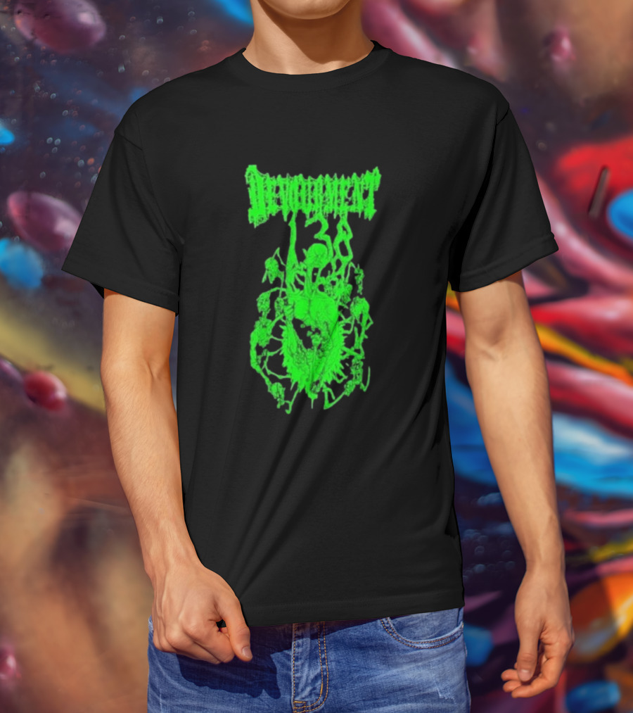 Devourment Butcher The Weak Green Splatter Graphic T-Shirt
