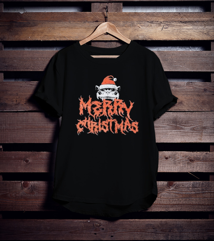 Merry Christmas Download Festival Santa Hat Monster T-Shirt