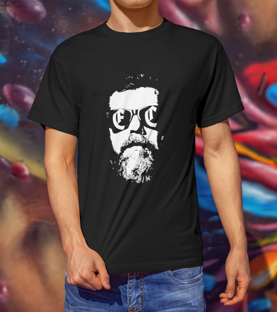 Erik Cohen Live Aus Der Vergangenheit II Abstract White Face With Sunglasses T-Shirt