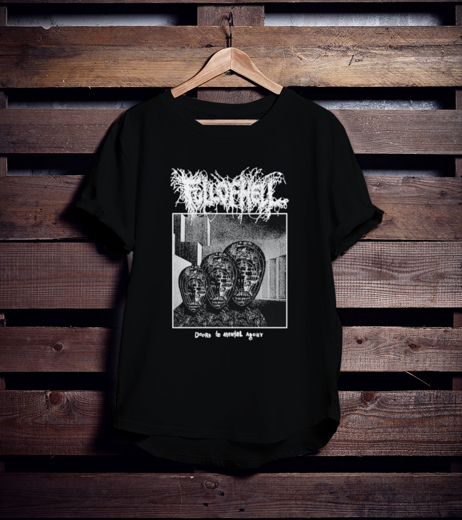 Full Of Hell Doors To Mental Agony Masked Faces Graphic T-Shirt