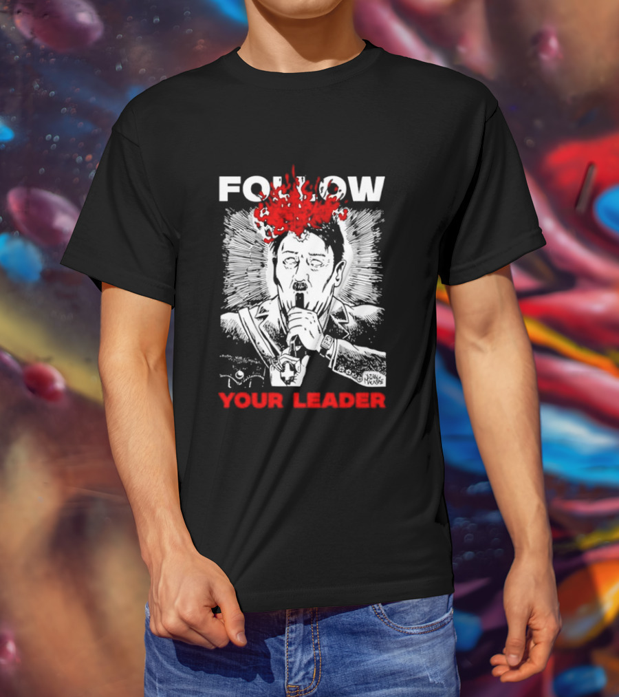 Follow Your Leader Diablo Macabre Skull And Flames T-Shirt