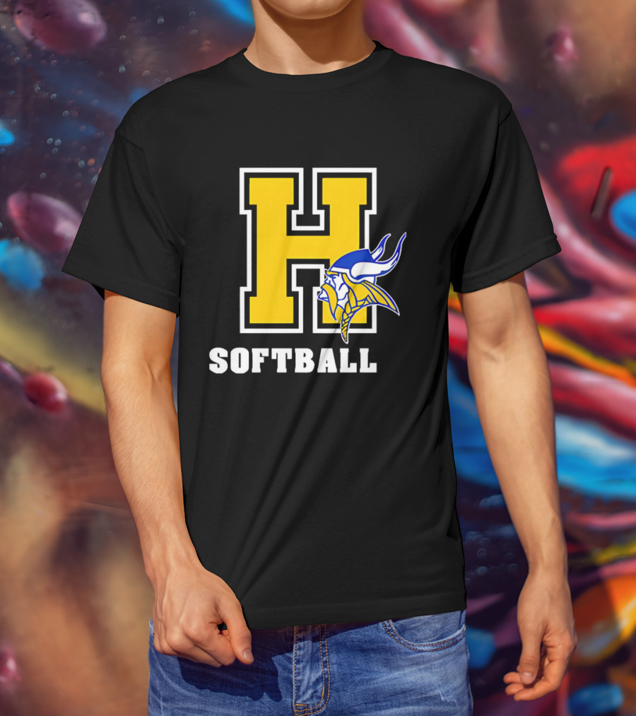 Francis Howell Vikings H Softball T-Shirt
