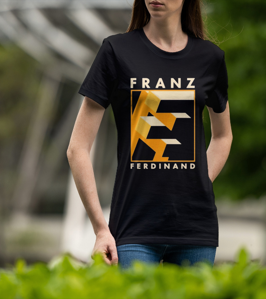 Franz Ferdinand Orange Geometric E T-Shirt