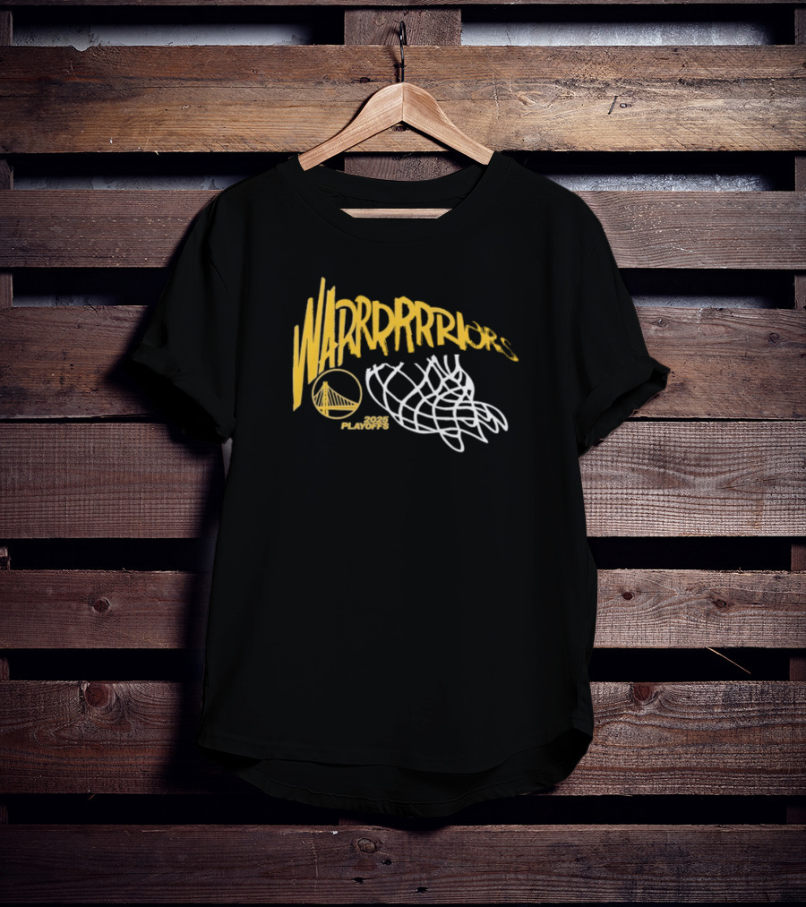 Golden State Warriors 2025 Playoffs Basketball Swish T-Shirt