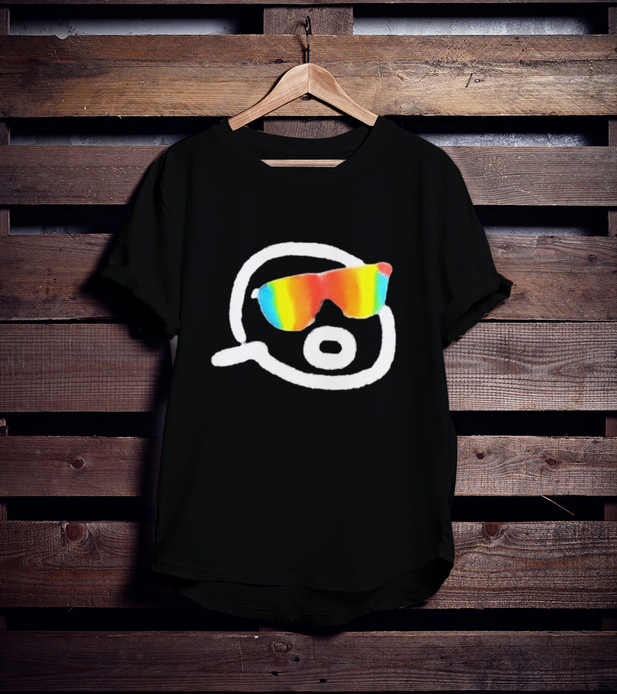 Gorklon Rainbow Sunglasses Sketch Retro Style T-Shirt