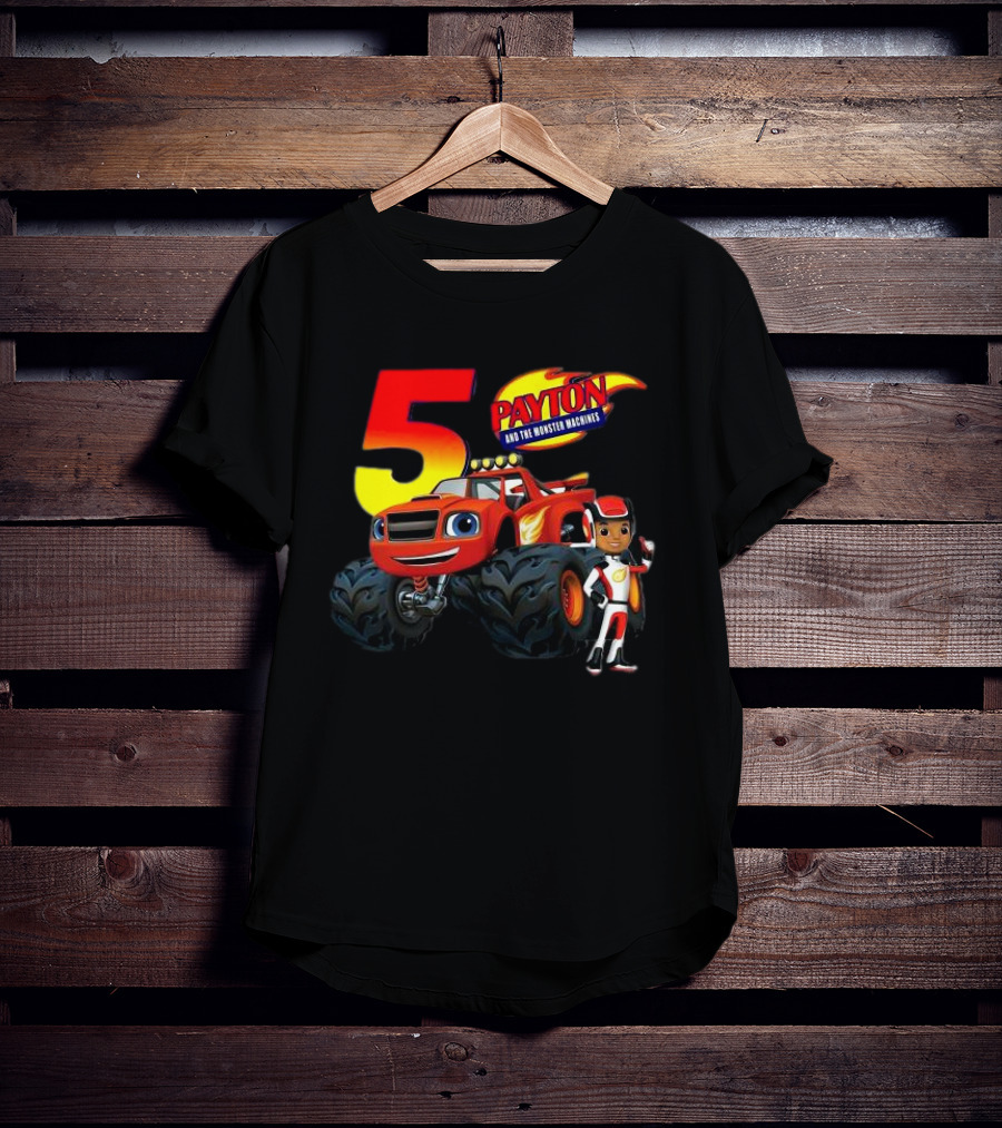 5 Payton And The Monster Machines Blaze Birthday Adventure T-Shirt