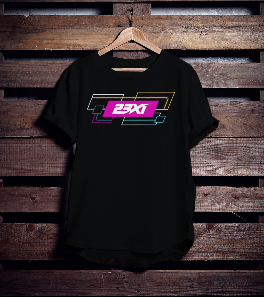 23XI Racing Team Colorful Geometric Elements T-Shirt