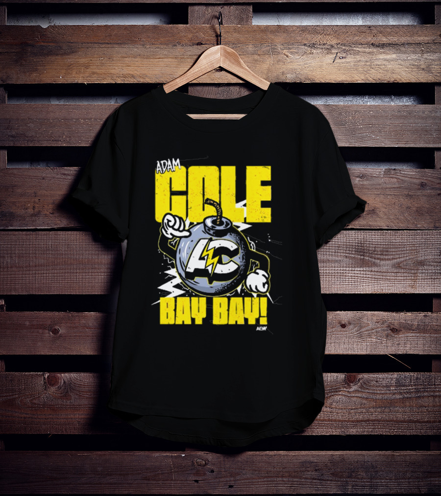 Adam Cole Bay Bay AC Bombs Away Comic Style T-Shirt