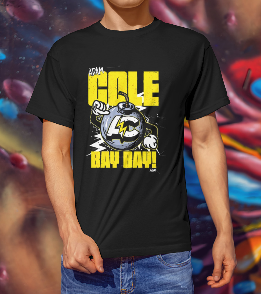 Adam Cole Bay Bay AC Bombs Away Comic Style T-Shirt