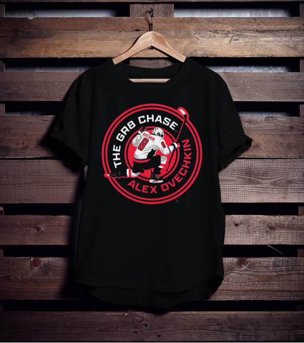 The GR8 Chase Alex Ovechkin Number 8 Hockey Theme T-Shirt