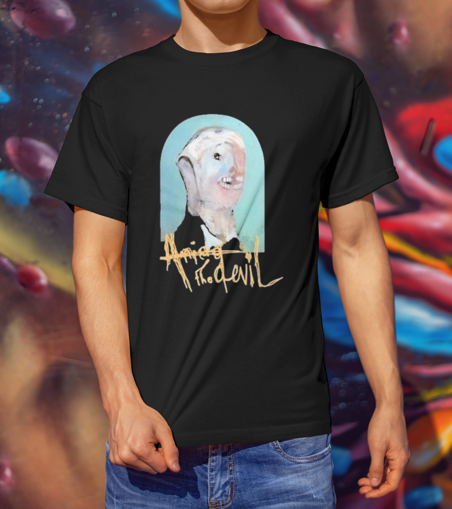 Amigo The Devil Cannibal Within Cover Distorted Face Art T-Shirt