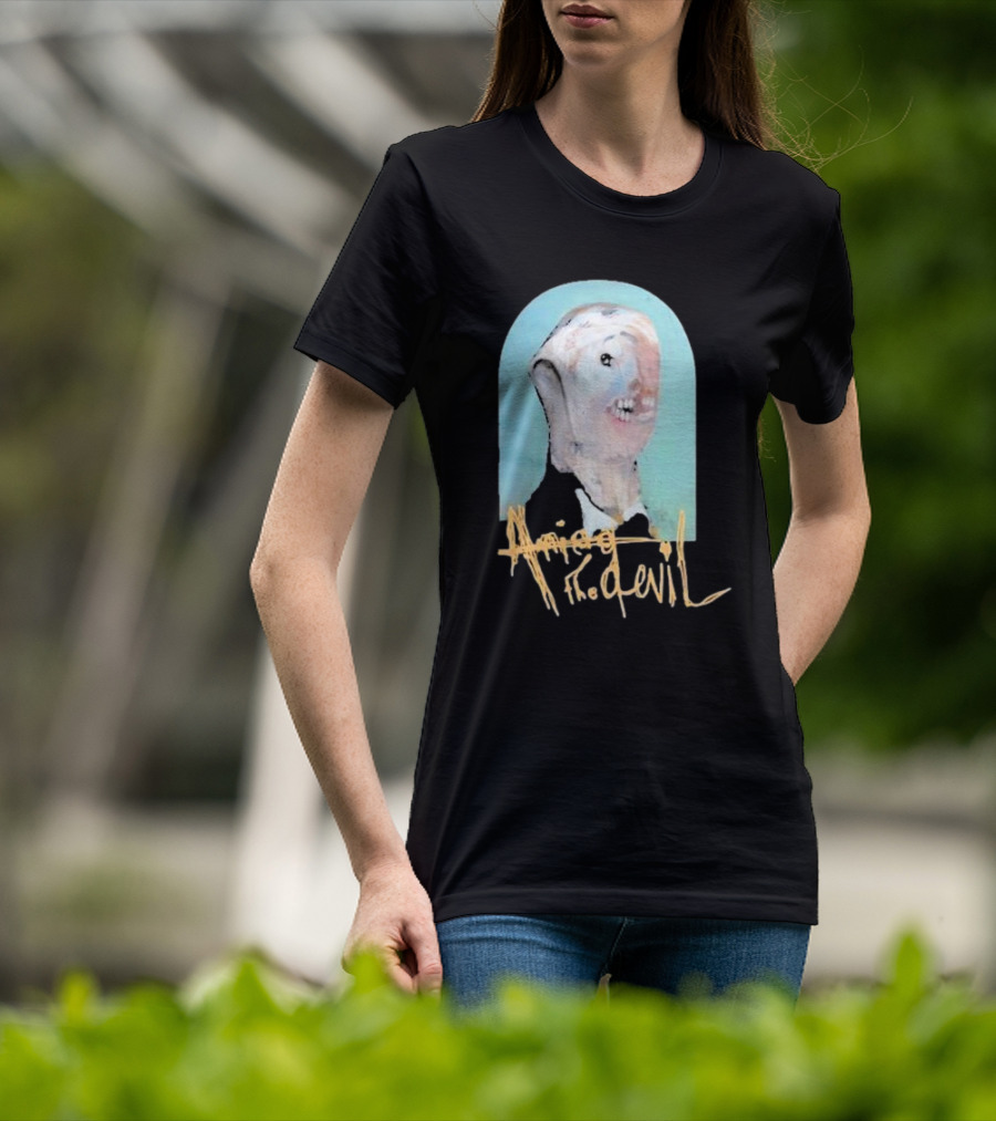 Amigo The Devil Cannibal Within Cover Distorted Face Art T-Shirt