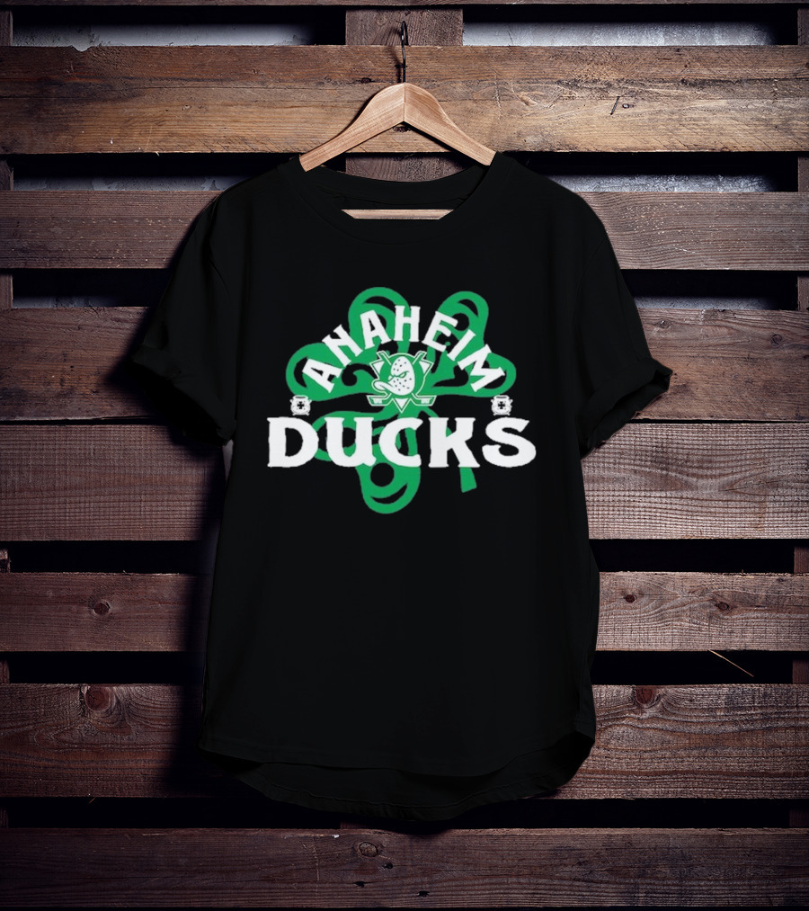 Anaheim Ducks St. Patrick’s Day Shamrock T-Shirt