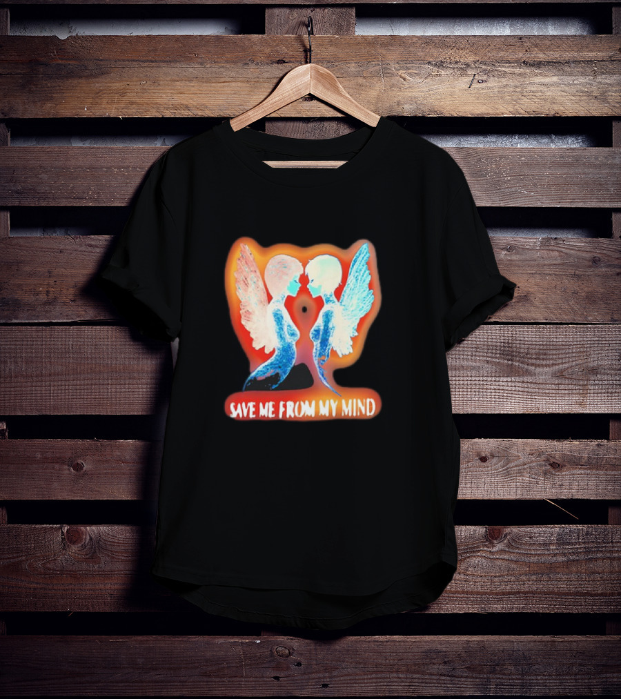 Angel Save Me From My Mind Wings Reflection T-Shirt