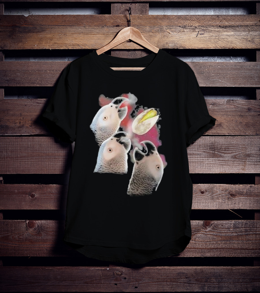 Apollo And Frens Three Cockatoos With Moon And Space Theme T-Shirt