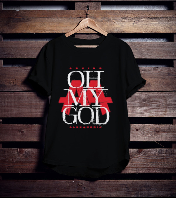 Asking Alexandria Oh My God Red Text Design AA T-Shirt
