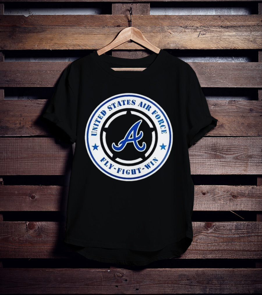 Atlanta Braves United States Air Force Fly Fight Win Military Appreciation Night 2025 T-Shirt